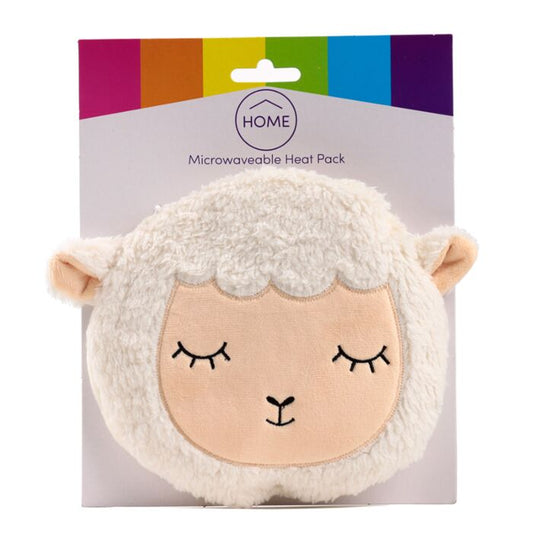 Sleepy Sheep Round Microwavable Plush Lavender Heat Pack